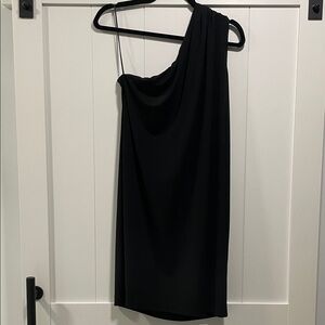 Mango Chic Black One-Shoulder Dress
